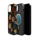 Floral Vintage Rose Magnetic Impact iPhone Case with MagSafe  Shamo's