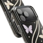 Butterfly Pearl Impact-Resistant Clear iPhone Case - iPhone 17 / Without gift packaging - Shamo's