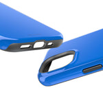 Cobalt Pop Blue Solid Color Impact-Resistant iPhone Case | Slim Shockproof MagSafe-Compatible