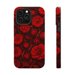 Melted Lava Dark Red Floral iPhone Case — MagSafe Compatible  Shamo's iPhone 14 Pro Max / Matte