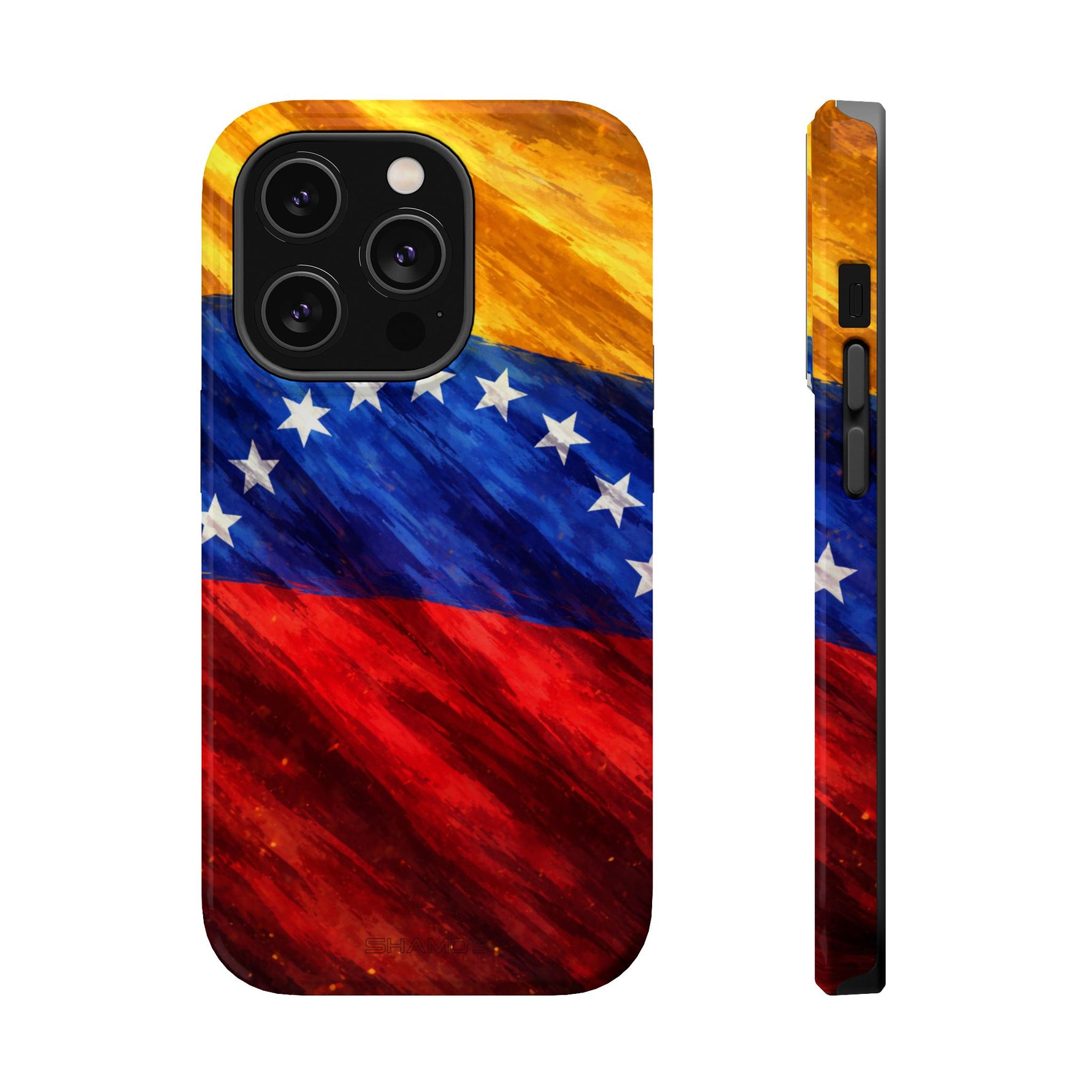 Venezuelan Flag Magnetic Impact-Resistant Phone Case with MagSafe Compatibility - iPhone 14 Pro / Glossy - Shamo's
