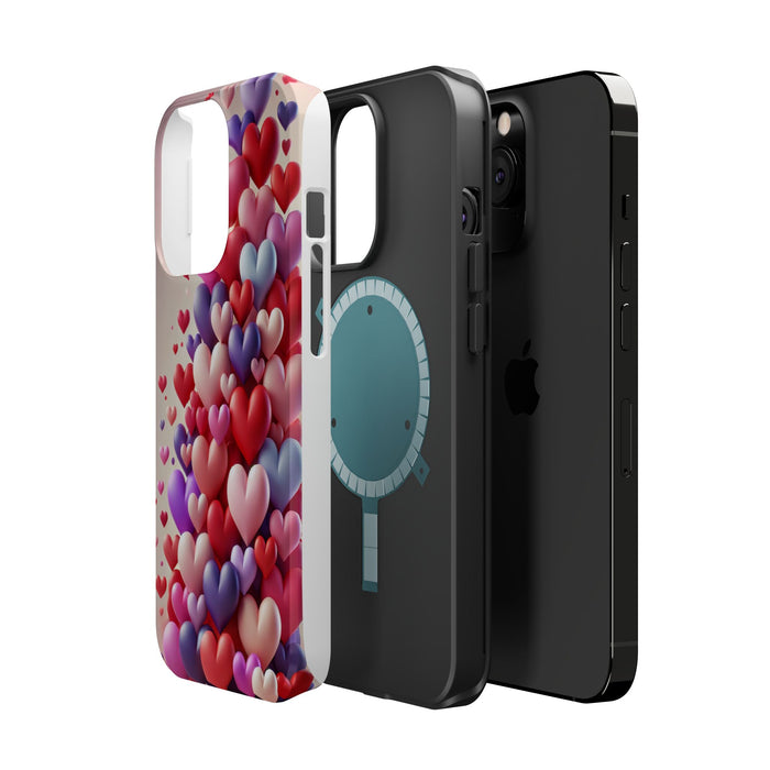 Shamo's Phone Case | MagSafe Compatible | Love Hearts Theme for iPhone 17 and more