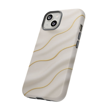Elegant Gold Wave Tough iPhone Case