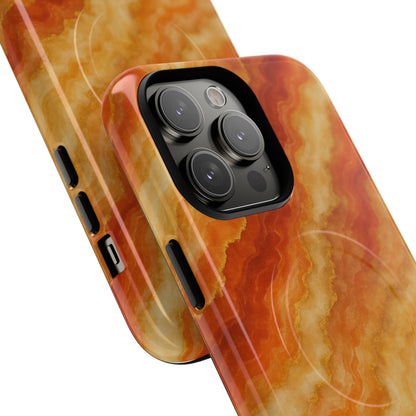 Amber Agate Marble iPhone Case with MagSafe