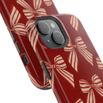 Holiday Red Bow iPhone Case — Impact‑Resistant iPhone Cover with MagSafe compatibility  Shamo's