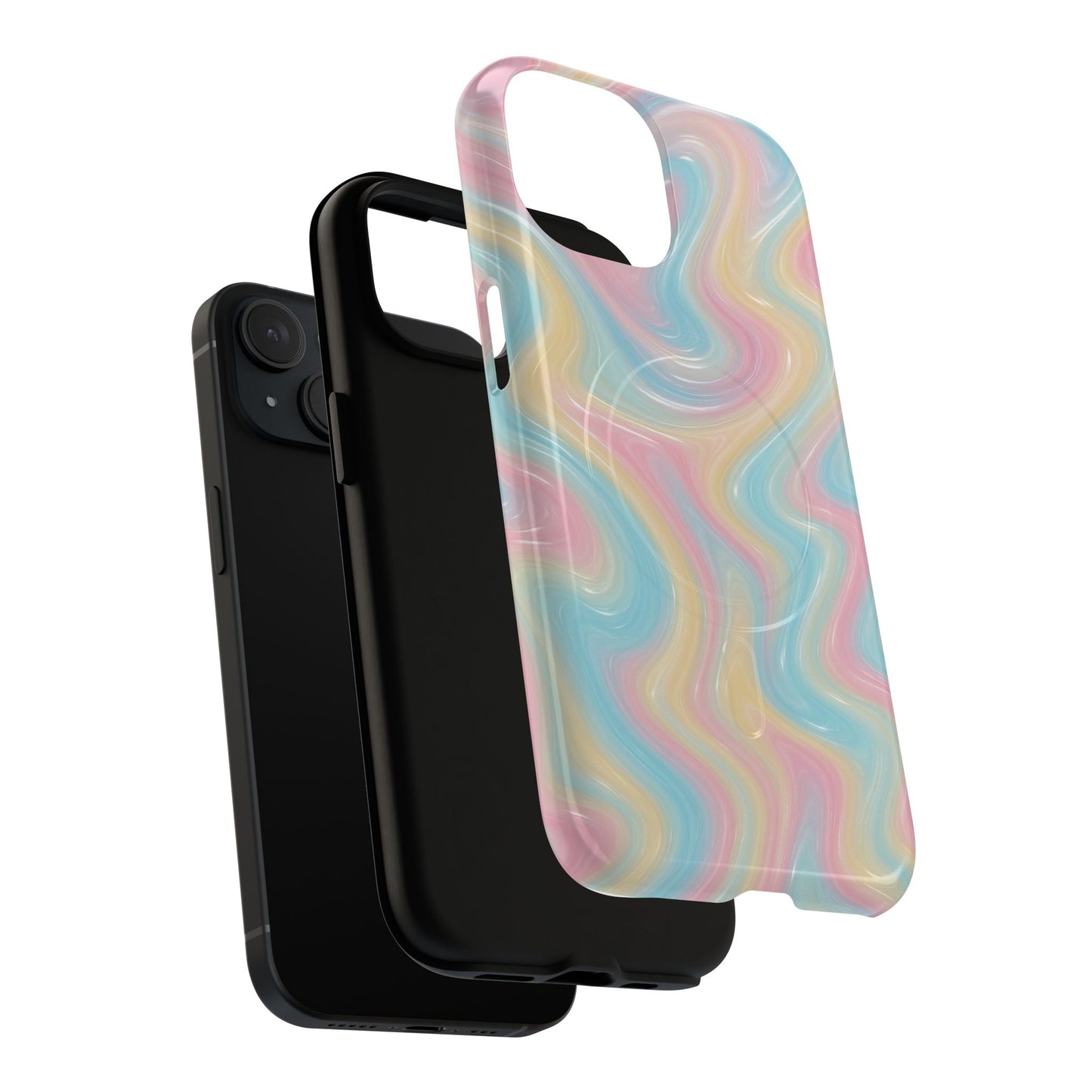 Rainbow Marble Swirl iPhone Case with MagSafe - Shamo's