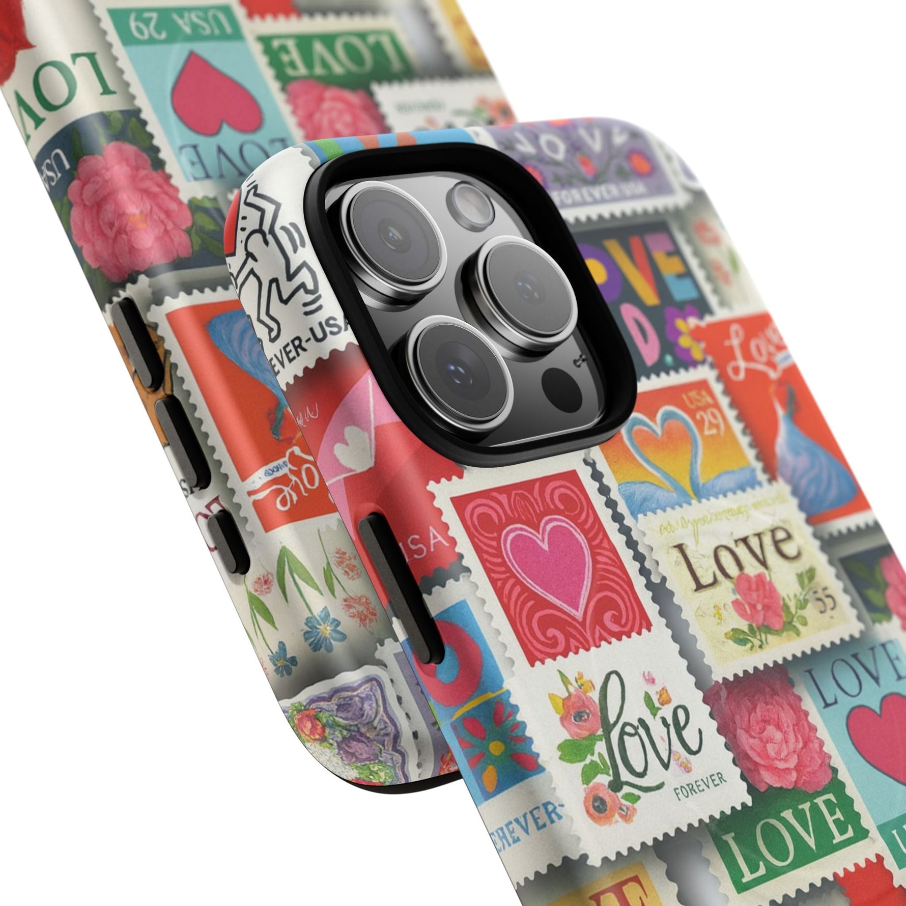 Vintage Romantic Love Stamp iPhone Case | Tough Protection + MagSafe  Shamo's