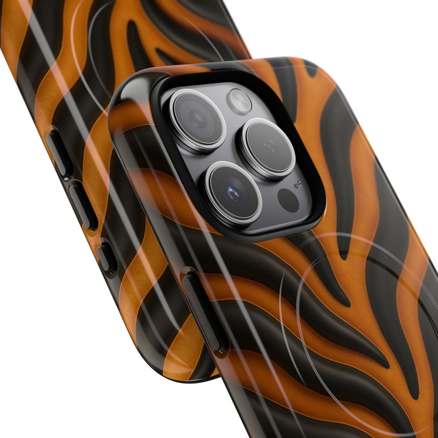 Fierce Tiger Striped iPhone Case - Works with MagSafe