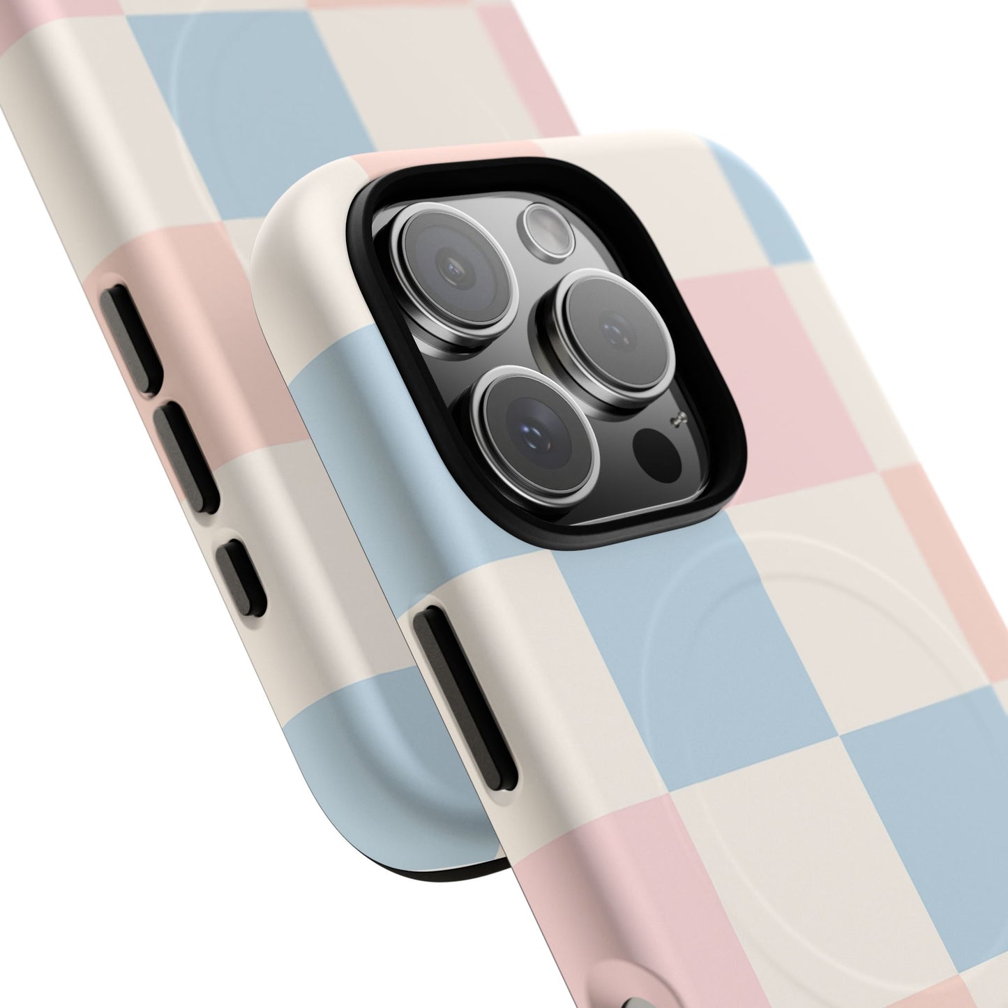 Pastel Checkerboard Pattern iPhone Cases - MagSafe