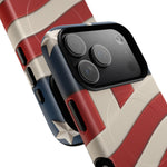 Patriotic iPhone Cases - MagSafe Tough American Flag Design - Shamo's