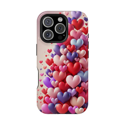 Shamo's Phone Case | MagSafe Compatible | Love Hearts Theme for iPhone 17 and more