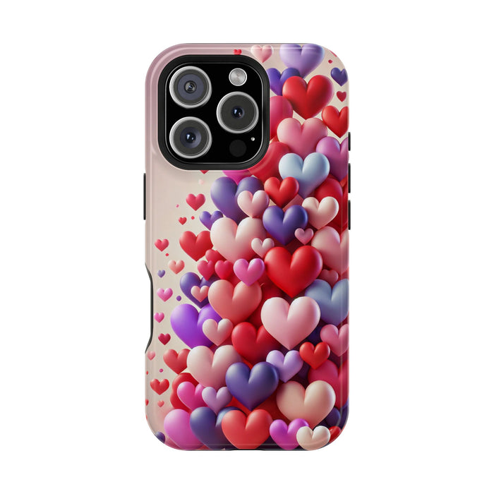 Shamo's Phone Case | MagSafe Compatible | Love Hearts Theme for iPhone 17 and more