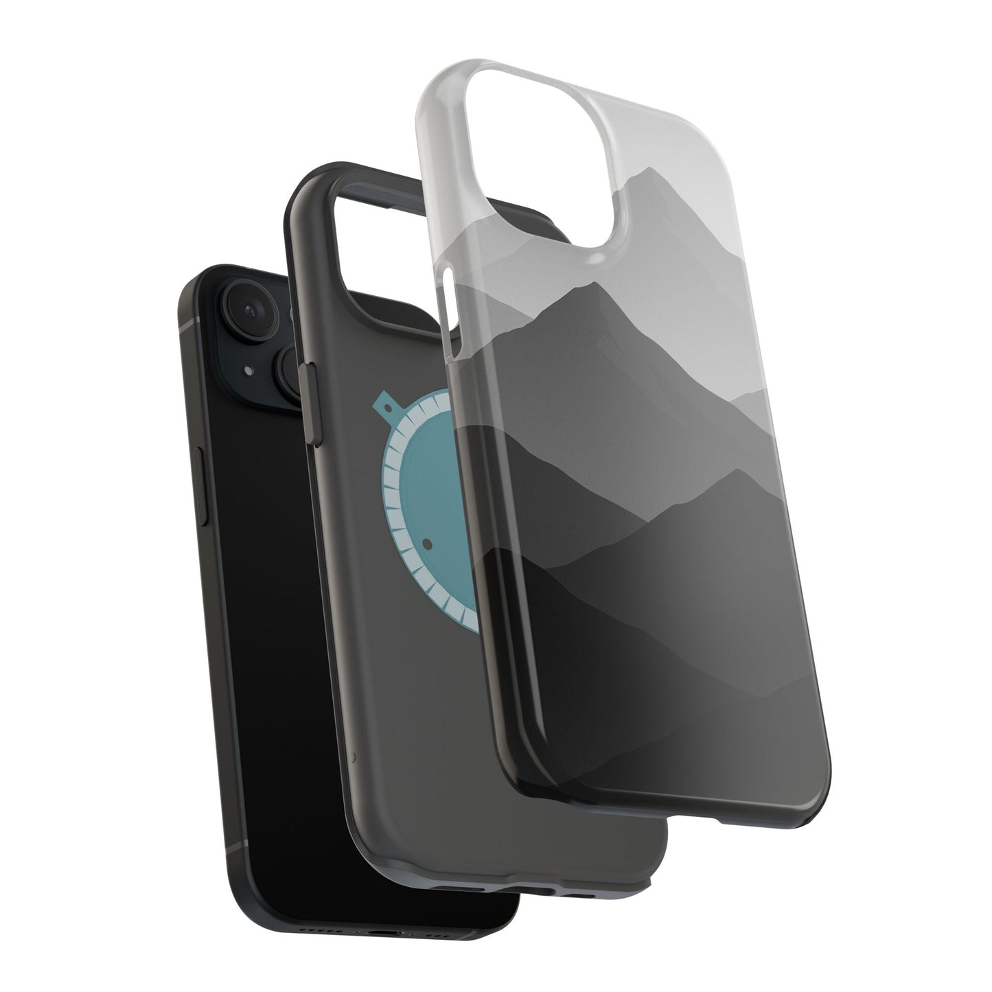 Monochrome Mountain Design iPhone Case | MagSafe  Shamo's