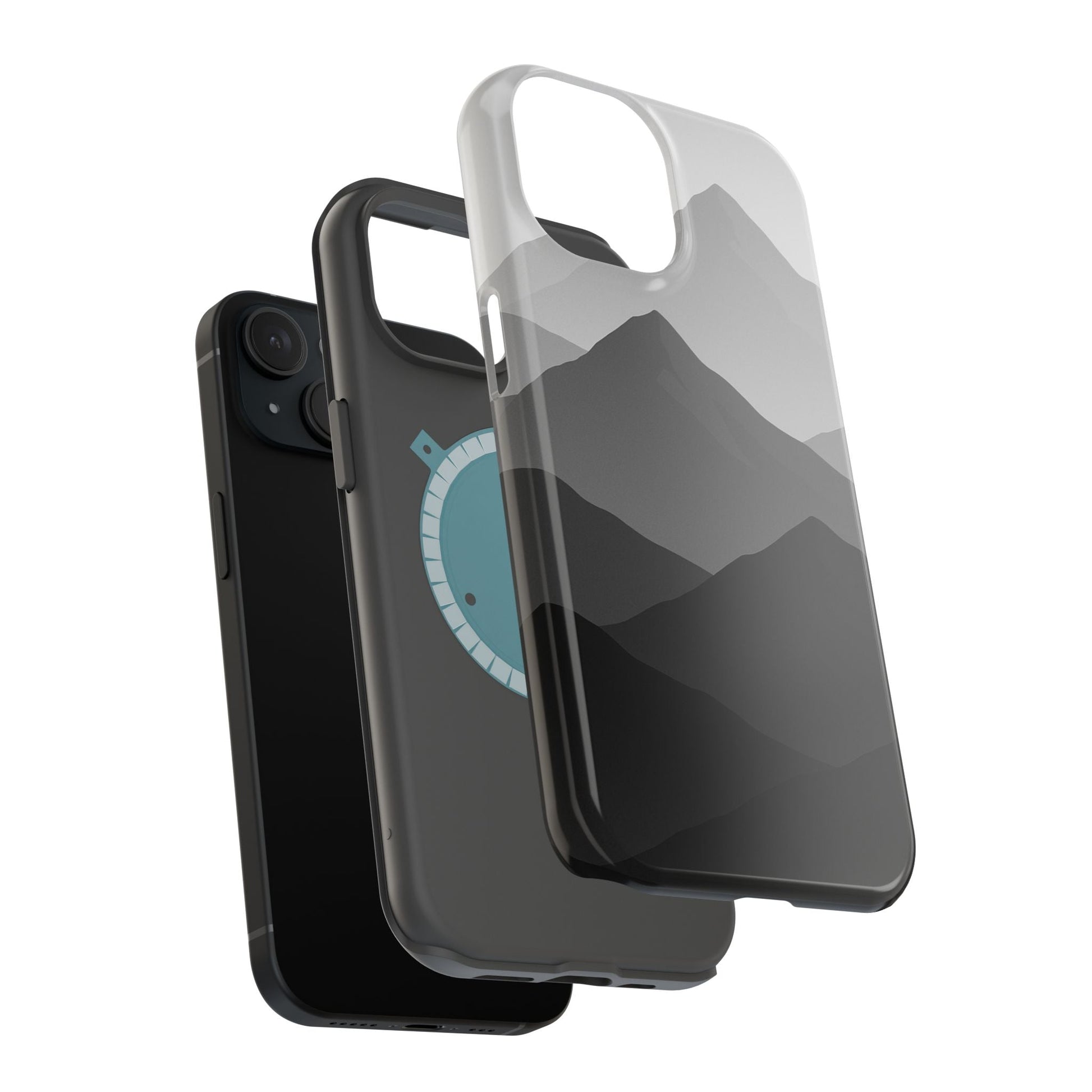 Monochrome Mountain Design iPhone Case | MagSafe  Shamo's