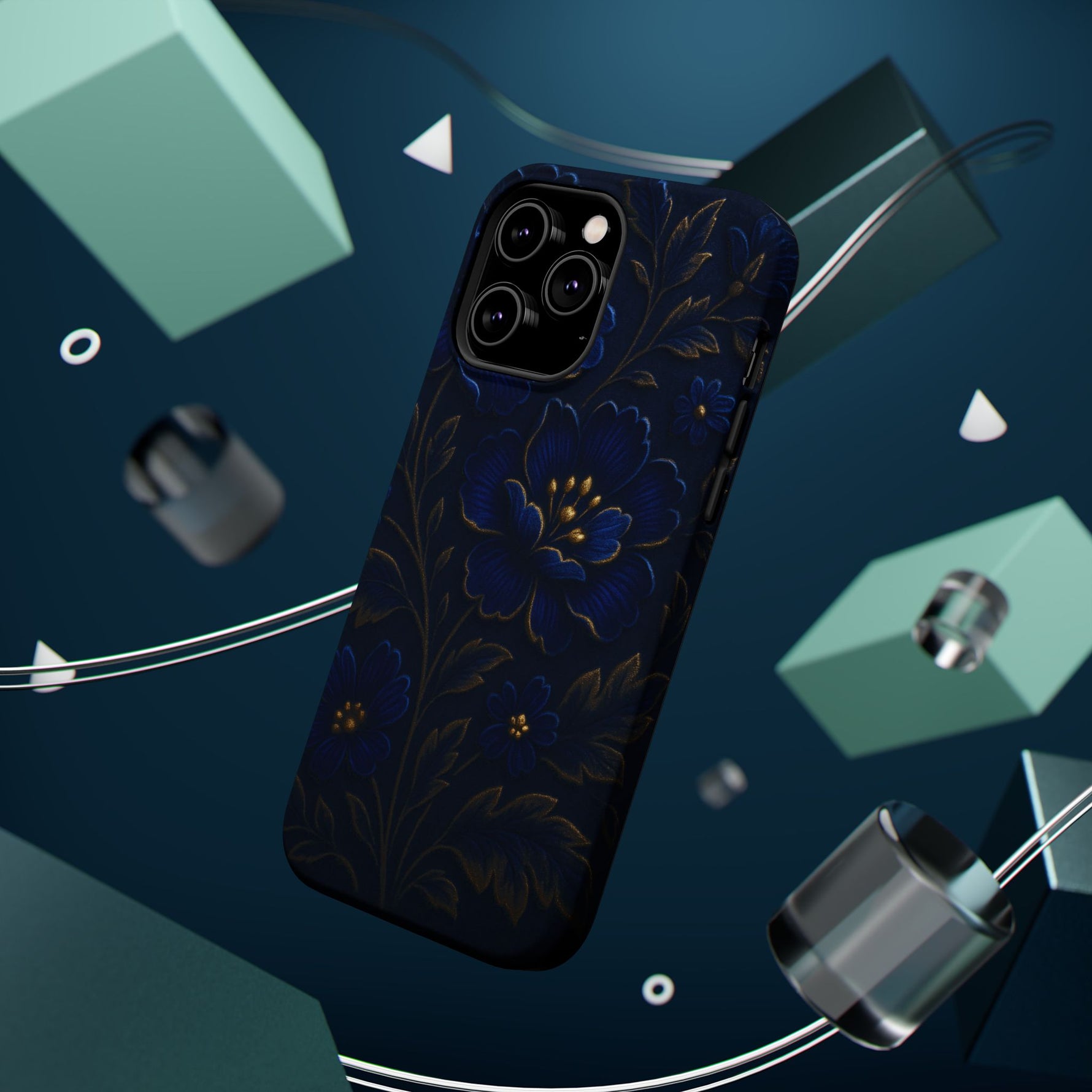 3D Velvet Night Flower iPhone Case | MagSafe - Shamo's