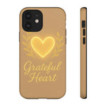 Grateful Heart iPhone Case — Warm Neon Heart - Shamo's