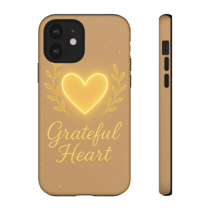 Grateful Heart iPhone Case — Warm Neon Heart - Shamo's