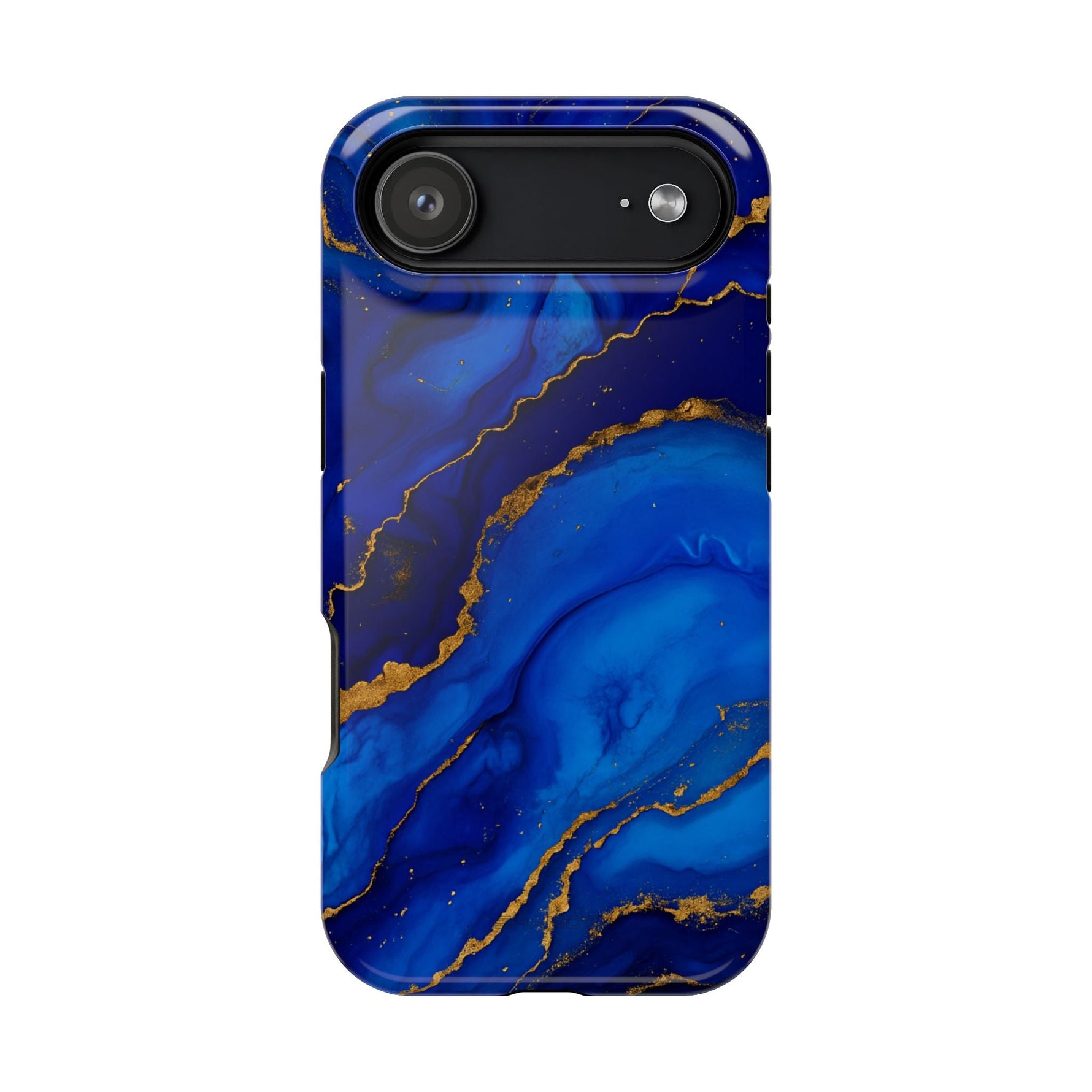 Blue Gold Marble Phone Case  Shamo's iPhone 17 Air / Glossy / Without gift packaging