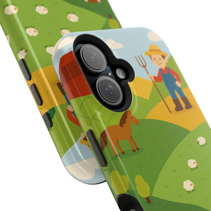Farm-Themed Impact-Resistant MagSafe Phone Case