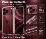 Fundas para iPhone 17 transparentes, suaves, de TPU y flexibles