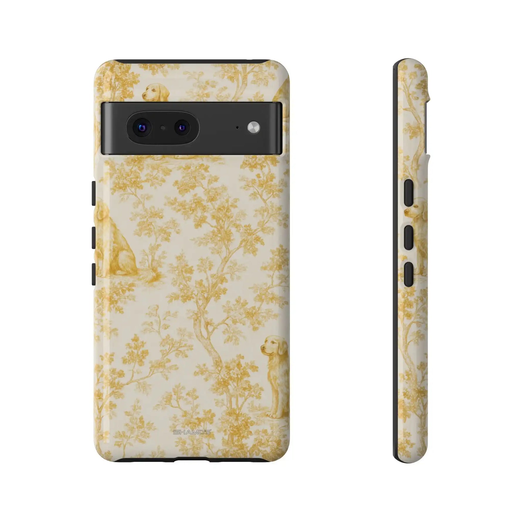 Golden Retriever Pattern Phone Case — Impact Resistant Tough Cases