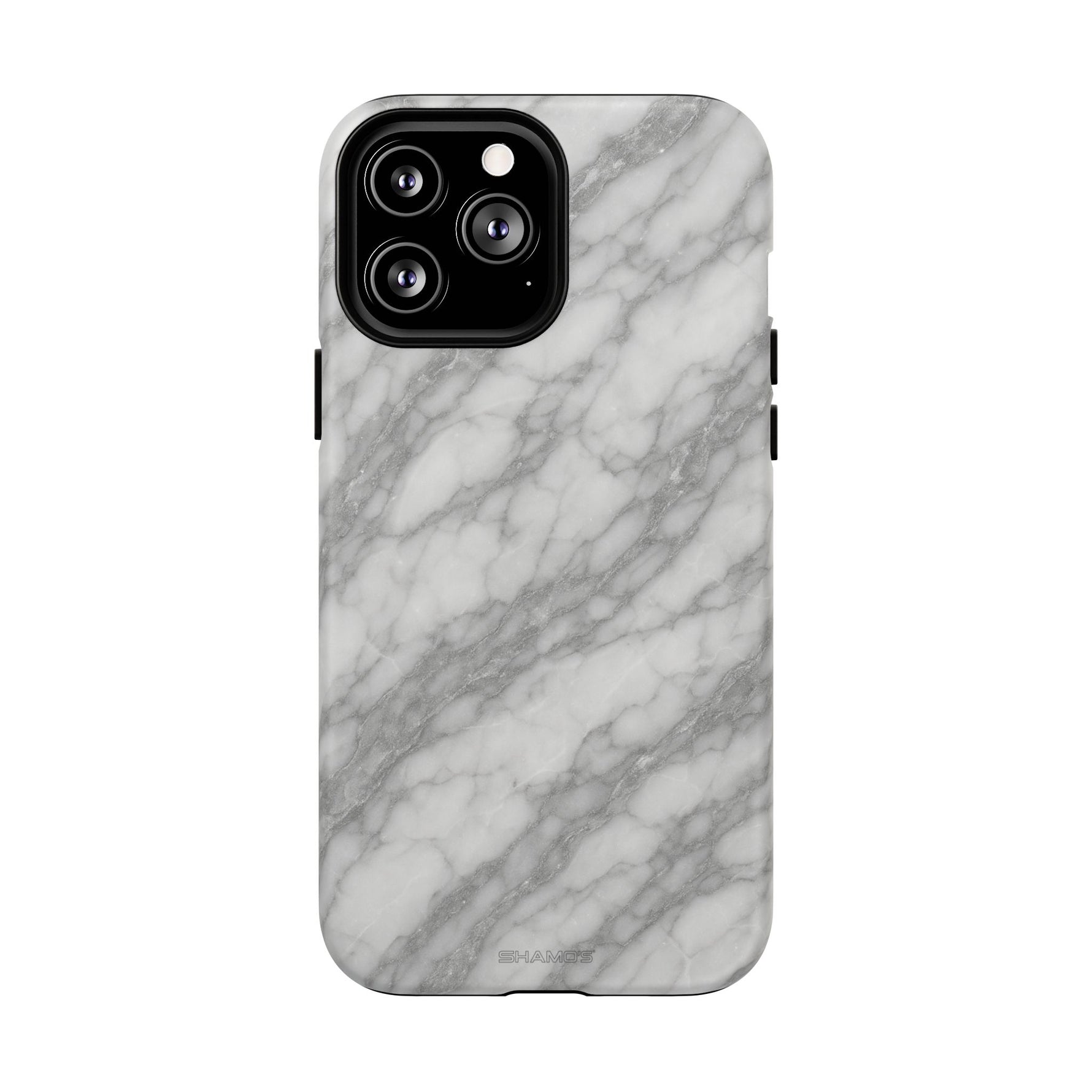 Silver Mist Marble iPhone Case with MagSafe - iPhone 17 / Glossy - Shamo's