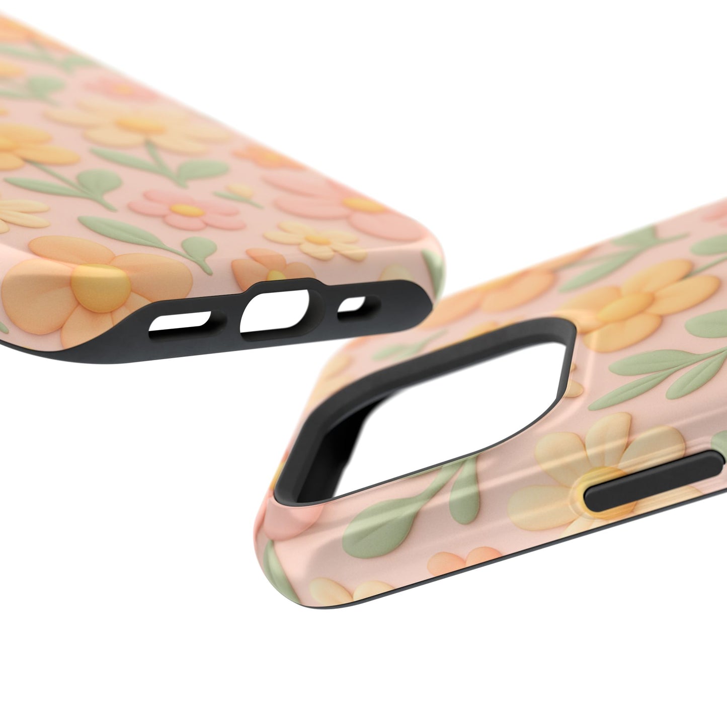 Vintage Floral 3D iPhone Case | MagSafe Compatible