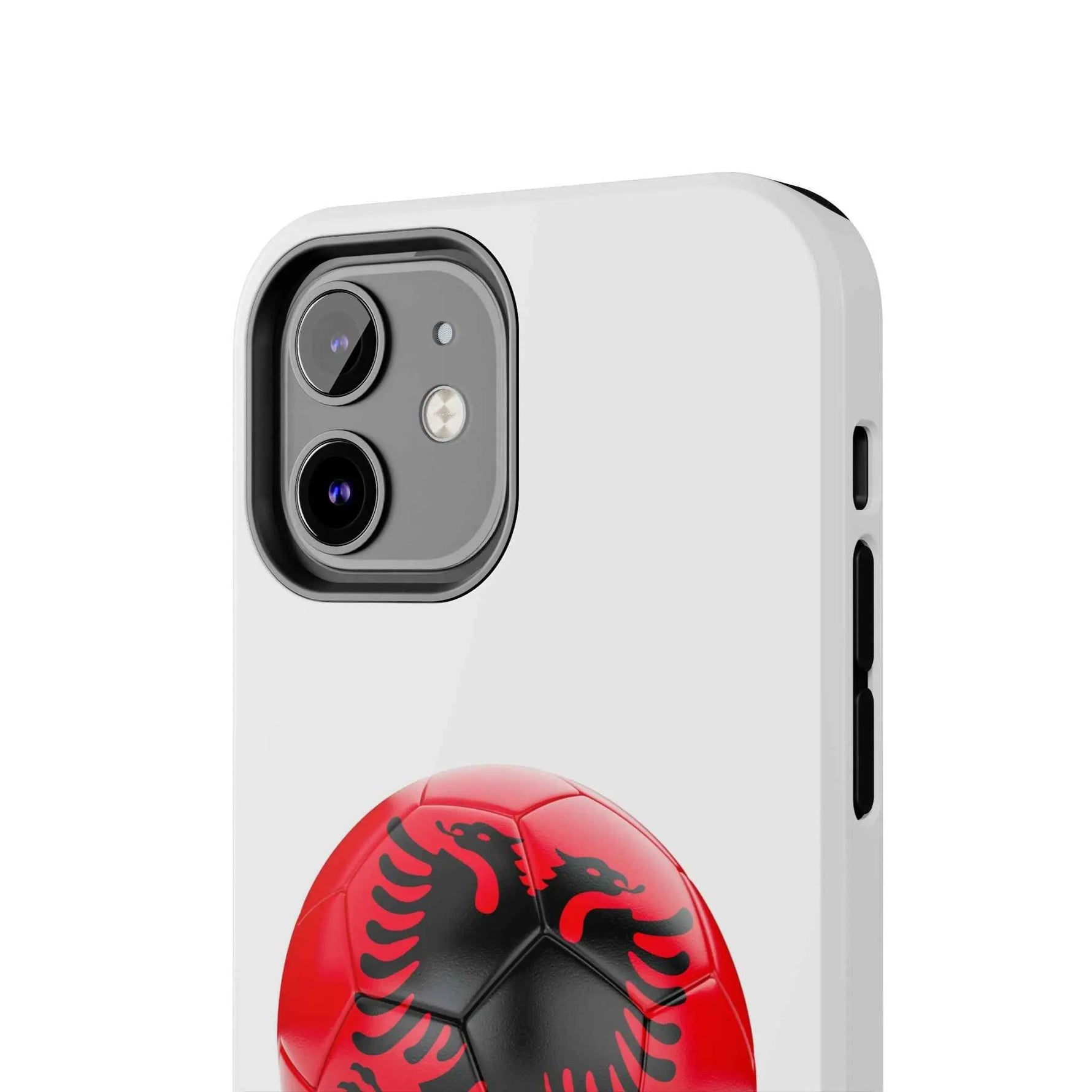 Tough Phone Cases with Albanian soccer flag