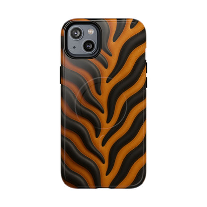 Fierce Tiger Striped iPhone Case - Works with MagSafe