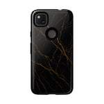 Black Marble Tough iPhone Case  Shamo's