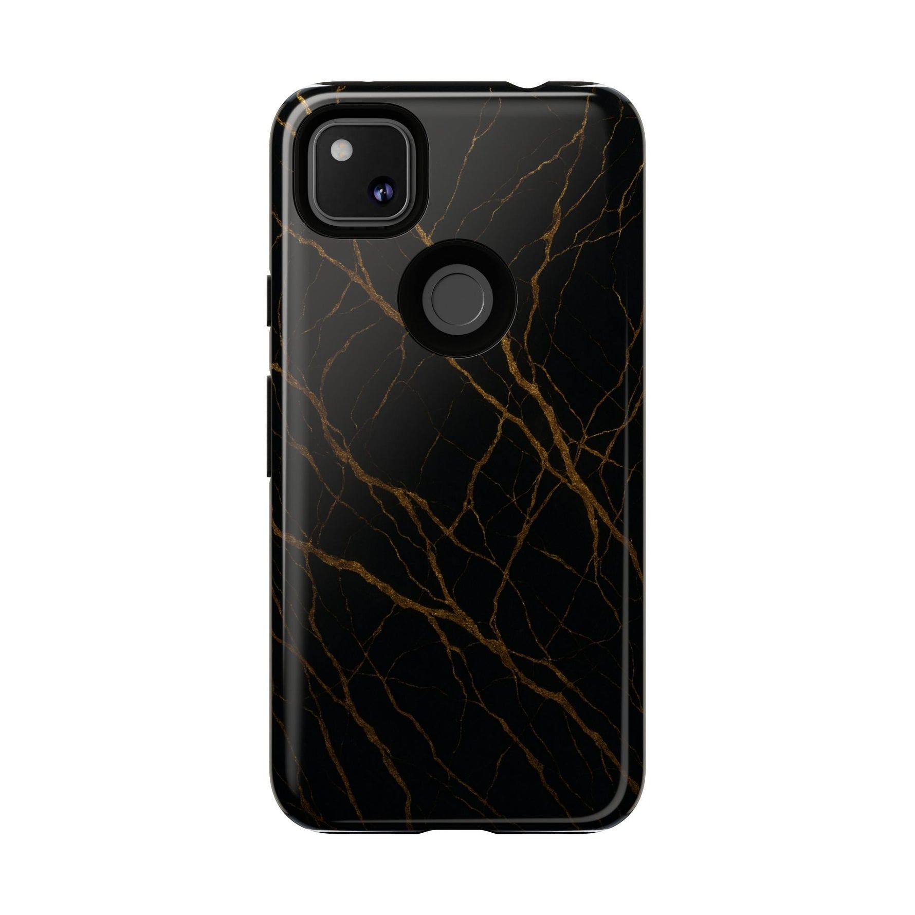 Black Marble Tough iPhone Case  Shamo's
