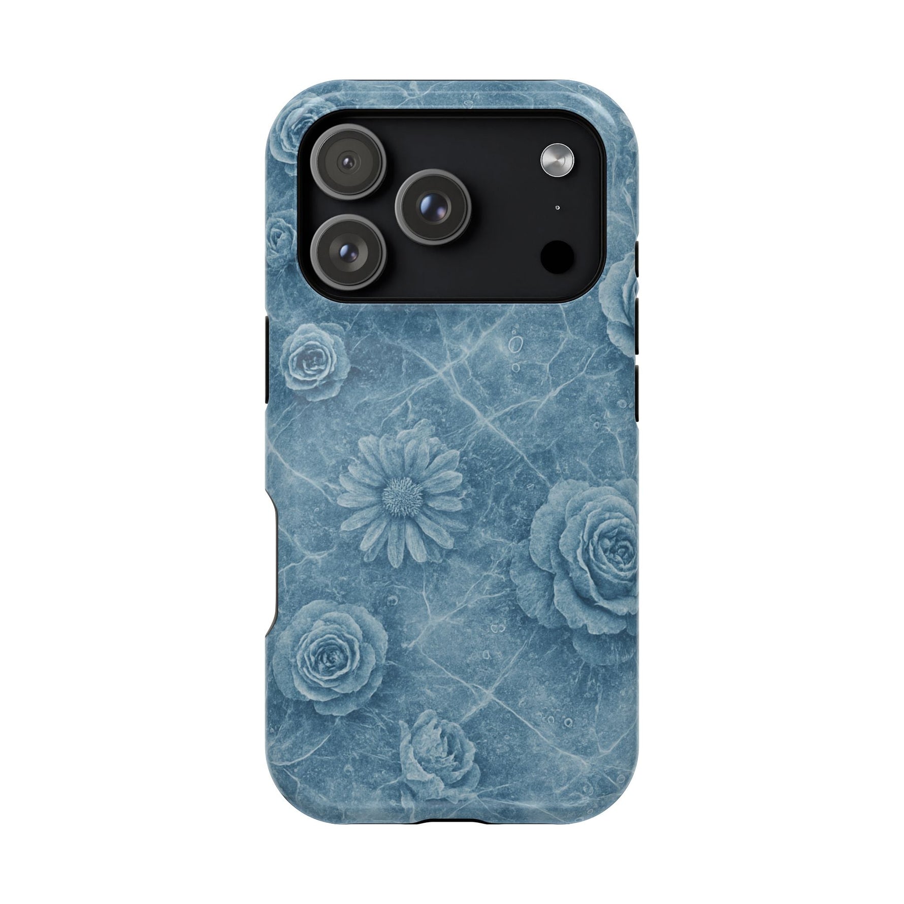 Frozen Flower Impact-Resistant iPhone Case — MagSafe Compatible  Shamo's iPhone 17 Pro / Glossy