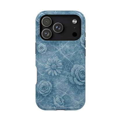 Frozen Flower Impact-Resistant iPhone Case — MagSafe Compatible  Shamo's iPhone 17 Pro / Glossy