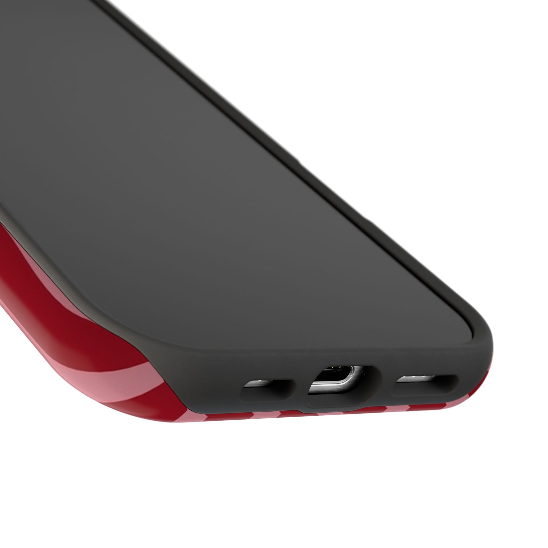 Red Burgundy  Stripes Magnetic Impact-Resistant Phone Case | MagSafe Compatible