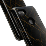 Black Marble Tough iPhone Case  Shamo's