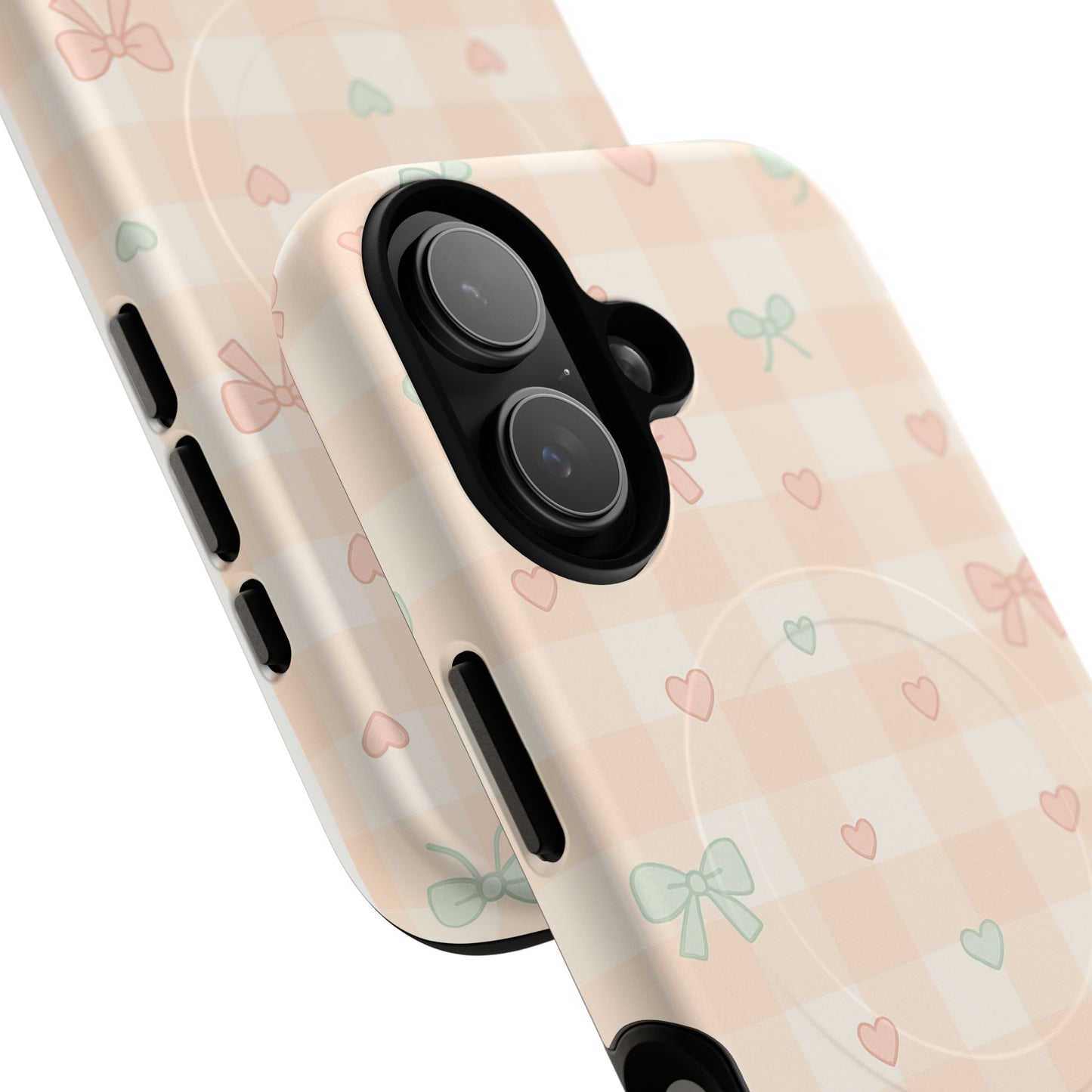 Sweet Pastel Checkered Bows Case for iPhone | MagSafe