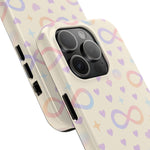 Infinity Pattern Tough Phone Case — Pastel Hearts & Stars  Shamo's