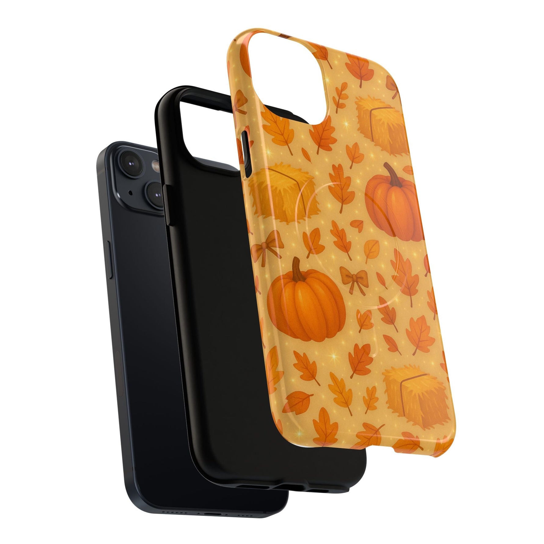 Autumn Harvest iPhone Case — Pumpkin & Haystack Fall with MagSafe  Shamo's