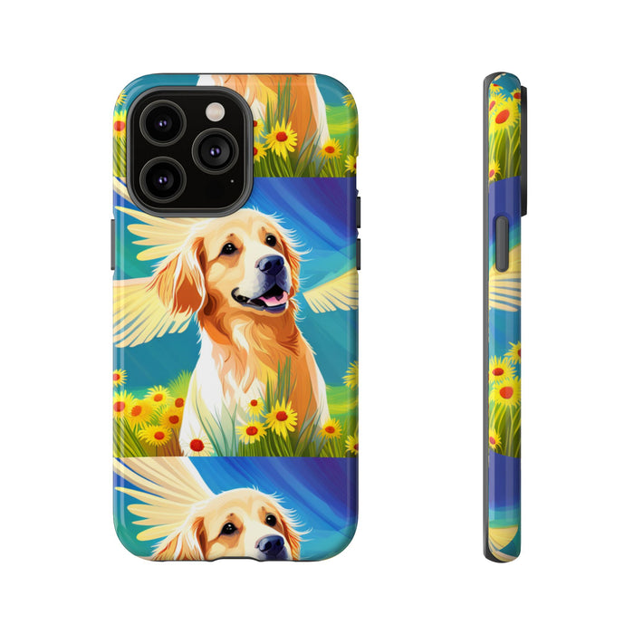 Tough Cases Golden Retriever with Wings Phone case