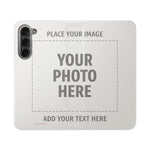 Personalized Flip Wallet Phone Case – Custom Photo & Text Wallet Cover