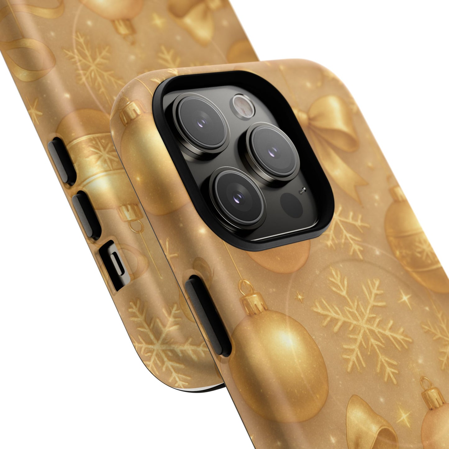 Holiday Gold Ornament iPhone Case | Compatible with MagSafe