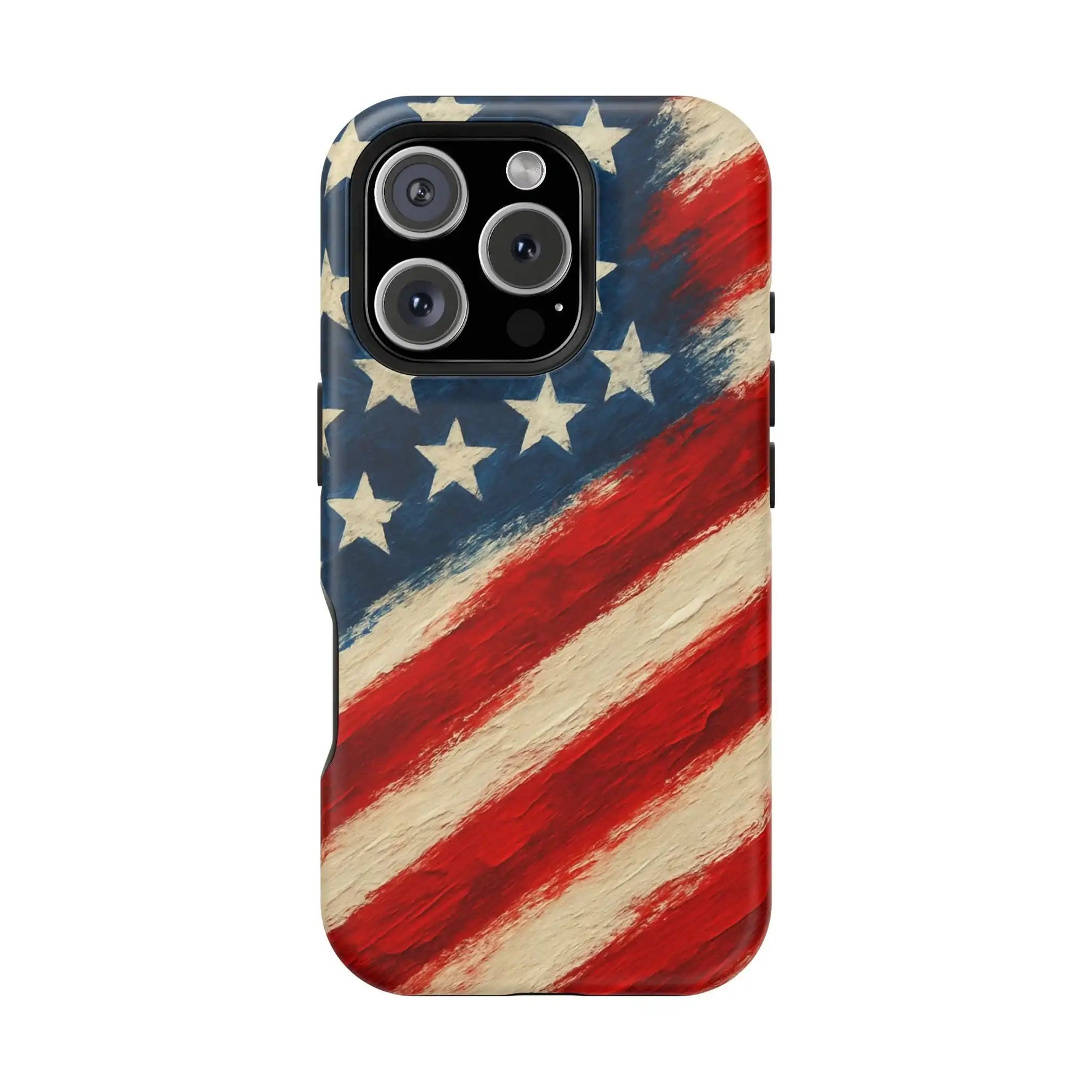 American Flag Tough Phone Case: Show Your Patriotism in Style  Shamo's iPhone 16 Pro / Matte