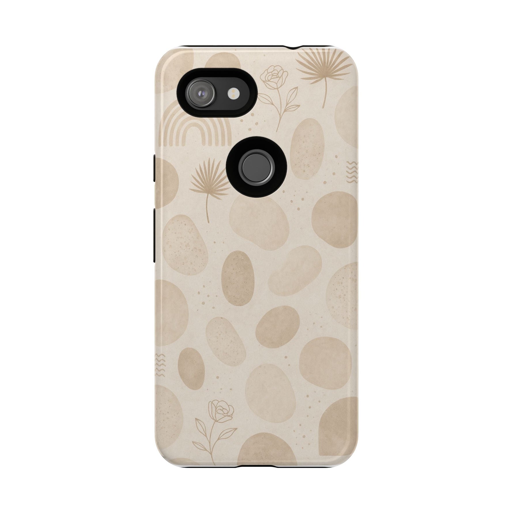Neutral Pebble Pattern Tough iPhone Case  Shamo's Google Pixel 3a / Glossy