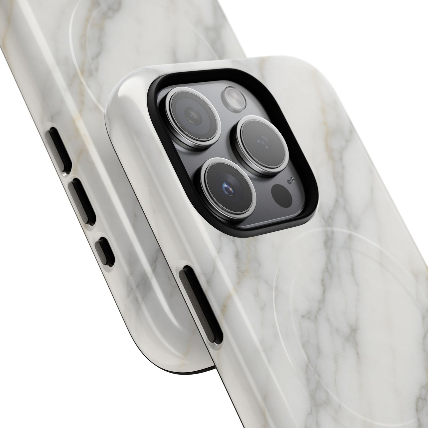 Classic White Marble iPhone Case with MagSafe - Shamo's