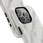 Classic White Marble iPhone Case with MagSafe - Shamo's