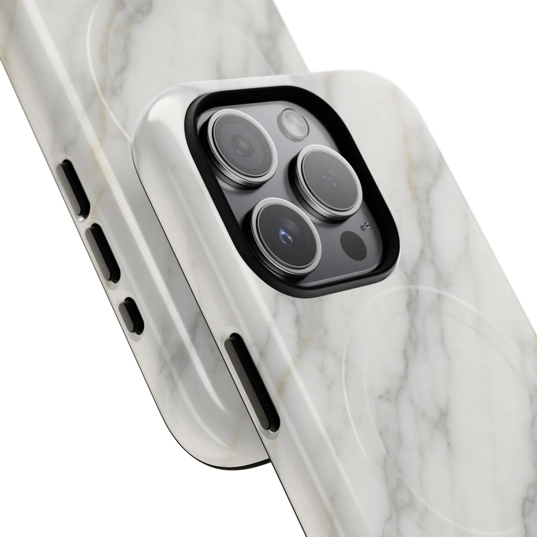 Classic White Marble iPhone Case with MagSafe - Shamo's