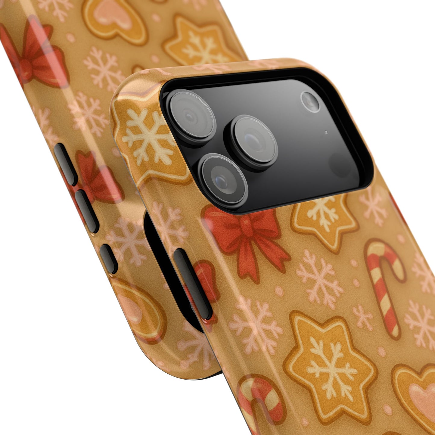 Candy Cane & Gingerbread Holiday iPhone Case — Impact-Resistant