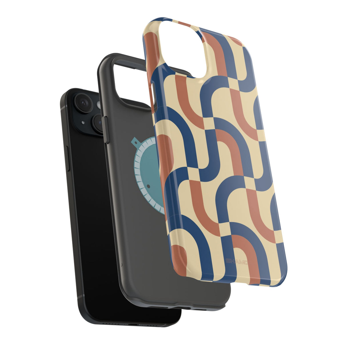 Mod Ribbon – Retro Geometric MagSafe Phone Case