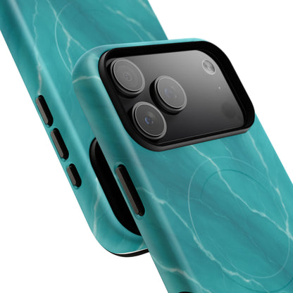 Ocean Aura Marble iPhone Case — MagSafe Compatible