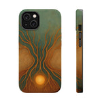 Abstract Tree of Life Design Golden Origin iPhone Case | MagSafe Compatible  Shamo's iPhone 14 / Matte